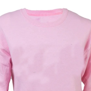 เสื้อสเวตเชิ้ตคอกลมปักลายพิมพ์สีชมพู ผ้าโพลีเอสเตอร์ผสมคอตตอน แบบเรียบ สำหรับผู้หญิงและผู้ชาย - Product Image 4