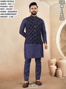 Ethnic <b>navy</b> Royal set - Product Image 1