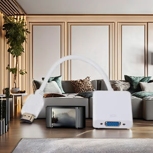 Solución TECHNOFIRST para Convertidor VGA 1080p, Material ABS, Plug-and-Play, para Computadora de Escritorio, Portátil, Proyector, Monitor, Color Blanco - Product Image 6