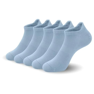 Chaussettes de sport respirantes pour femmes en coton et fibre de bambou, avec logo personnalisé, antibactériennes, séchage rapide, chaussettes décontractées avec logo intégré - Product Image 2