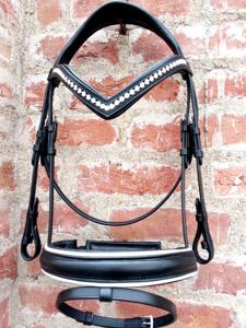 High quality Leather Horse Bridle English western Horse Bridle Annabelle Equestrian Bridle <b>halter</b> manufacturer Wholesaler - Product Image 2