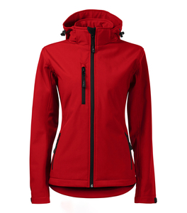 เสื้อแจ็คเก็ตผู้หญิงแบบมีฮู้ด สีเขียวอมฟ้า สำหรับฤดูหนาว ผ้า softshell แขนยาว ปิดซิป กันลม สไตล์ลำลอง สีพื้น ความยาวปกติ คอตั้ง - Product Image 1