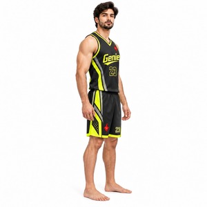 Conjunto Deportivo Ligero para Entrenamiento, Juego, Práctica y Competencia, Uniforme de Baloncesto para Hombre, Camiseta y Pantalones Cortos Transpirables - Product Image 3