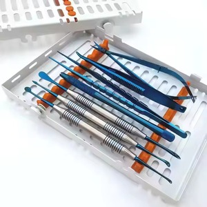 Kit professionnel de 8 instruments de diagnostic dentaire |   Ensemble d'examen dentaire en acier inoxydable avec miroir buccal, sonde et pince - Product Image 3