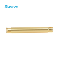 Adaptateur RF Gwave GPO-KK28 à ondes millimétriques haute fréquence, femelle CuBe DC-18GHz, longueur 28,3 mm, plaqué or, 50 Ohm, conforme RoHS