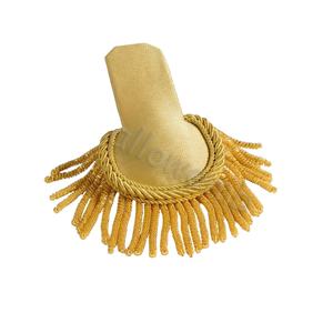 แผ่นรองไหล่บุด้วยผ้าขนสัตว์คุณภาพสูงแผ่นป้ายทองตกแต่งตามสั่งอุปกรณ์เสริมแฟชั่นสำหรับการป้องกันส่วนบุคคล - Product Image 1