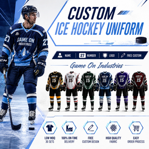 Nouvelle Arrivée 2026 – Tenue de Sport Personnalisée de Haute Qualité avec Impression par Sublimation, Service OEM/ODM, Uniforme de Hockey sur Glace sur Mesure Direct Usine - Product Image 1
