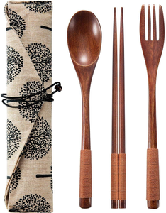 ChefRoot Professional Kitchen <b>Tools</b> Set 6-Piece Mango Wood Cutlery Disposable Sustainable Natural Finish Dishwasher <b>Safe</b> Modern - Product Image 1