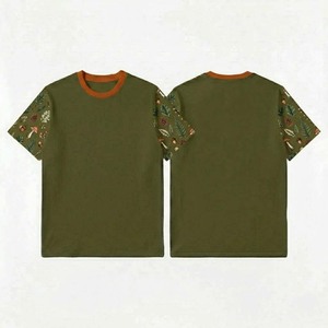 เสื้อยืดผู้ชายแขนสั้นผ้าฝ้ายออร์แกนิคพิมพ์ลายกราฟิก เสื้อยืดแฟชั่นฤดูร้อนรักษ์โลก เสื้อยืดผู้ชาย - Product Image 6