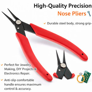 Pince à bec plat professionnelle ultra-fine pour bijoux, en acier inoxydable, à pointe de précision pour la fabrication de bijoux, le perlage et le bricolage - Product Image 3