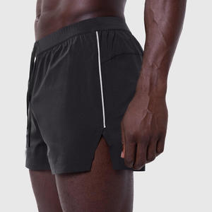 Shorts de sport taille EU, été, nouveau, séchage rapide, cordon de serrage, polyester, poche latérale zippée, shorts de sport, gym, course à pied, fitness pour hommes - Product Image 2