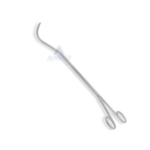 Pince chirurgicale thoracique Harken – Mâchoires DeBakey courbées atraumatiques, 20 cm, par amrid surgical - Product Image 4