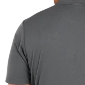 <b>Men</b> Performance <b>Collarless</b> Polo <b>Shirt</b> Breathable Quick Dry Stretch Fabric Athletic Golf Tennis Running Gym Training Sportswear - Product Image 6