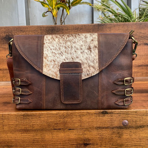 Bolso cruzado de cuero de vaca genuino de lujo para mujer de diseñador de moda al por mayor bolsos de gran capacidad de alta calidad - Product Image 2