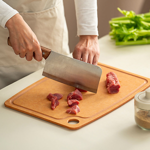 Nouvelle originalité planche à découper en bois d'acacia cuisine planche à découper de fruits rectangulaire planche à fromage en bois massif par artisanat croissant - Product Image 3