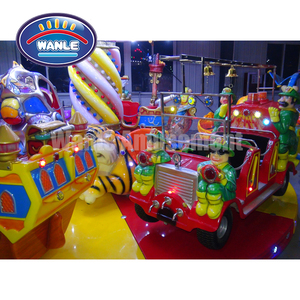 Giostra del parco divertimenti dei bambini con le automobili, i <span class=keywords><strong>camion</strong></span> dei pompieri e gli animali del fumetto per uso commerciale del parco giochi - Product Image 3