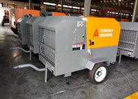 7 Bar 36.8kw 40SCY-7 Diesel Portable Petit Compresseur D'air À Vis De Remorque