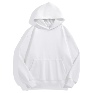 Sweat à capuche d'hiver imprimé numérique personnalisé unisexe en molleton 100 % coton, coupe ample et oversize, design uni - Product Image 6