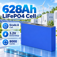 Sel Prisma LiFePO4 628Ah Kepadatan Tinggi 3.2V Baterai LFP Isi Ulang untuk Penyimpanan Energi Hunian dan Komersial