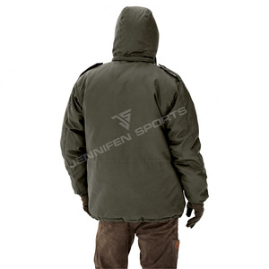 Veste de chasse d'hiver respirante et coupe-vent en toile de coton 100% avec capuche, nouveau style pour la chasse et le tir - Product Image 6