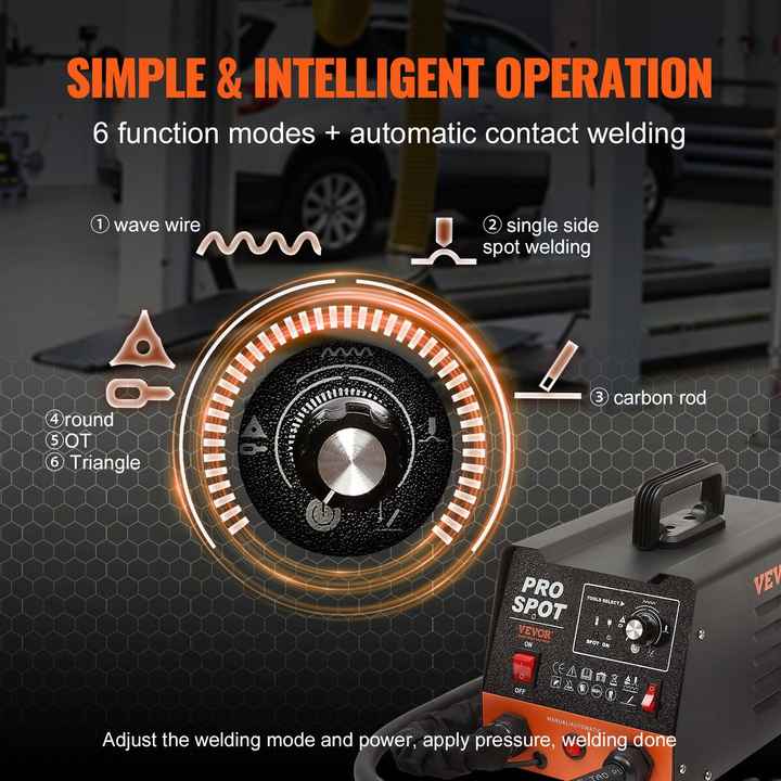 3KW Auto Body Spot Welder Dent Repair Kit 6 Modes 16 Types Accessories for Car Truck Motorcycle Dent Puller Machine