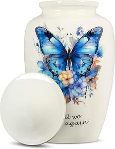 Urne funéraire décorative en forme de papillon pour adultes, urne funéraire pour cendres humaines, grande urne commémorative pour hommes et femmes - Product Image 3