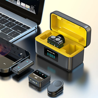 Mikrofon Lavalier Nirkabel Daya Tahan Baterai Lama Peredam Kebisingan Mikrofon Perekam Jepit USB C Lightning untuk iPhone Android