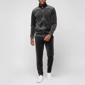 Top Sale Custom Solid High Street <b>Velour</b> Jogging Men's <b>Tracksuit</b> Luxury Design Breathable Regular Fit Warm Winter Running 2026 - Product Image 4