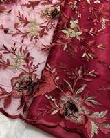 Tissu brodé malté, tissu brodé en gros, tissu dentelle, tissu à sequins, tissu pour vêtements, tissu pour confection, approvisionnement mondial à l'exportation