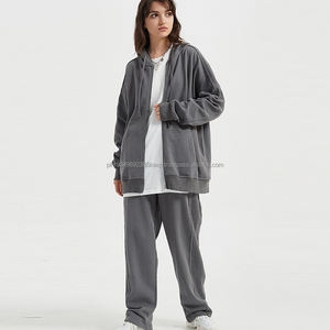 Conjunto de Sudadera con Capucha y Cordón Ajustable, Holgado, Informal y Cómodo, con Logotipo Personalizado, para Hombre y Mujer, Sudadera con Cremallera - Product Image 5