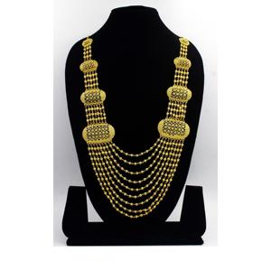 Nouveauté Collier de mariage multi-rangs plaqué or lourd pour femmes Collier long Bijoux de mode pour femmes arabes de Dubaï - Product Image 6