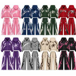 Ensembles de survêtements pour enfants en gros, sweats à capuche personnalisés, pantalons cargo, tenue streetwear 2 pièces, ensemble de vêtements pour garçons et filles de 12 à 13 ans - Product Image 2