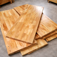 Plan de travail en bois massif de qualité supérieure avec jointure à languettes pour îlot de cuisine, plan de travail durable en bois de boucher, résistant à l'eau et à la chaleur, pour usage intérieur