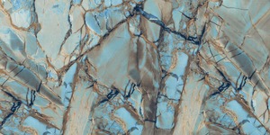 Orientbell Vitrified (GVT) 600X1200 DR Super Gloss Roma Imperial Aqua Acabado brillante Azulejos grandes Azulejos de porcelana para piso de pared grande - Product Image 3