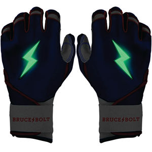 Gants de frappe en cuir noir BRUCE BOLT avec design éclair, fermeture auto-agrippante, unisexe, pour entraînement adulte - Product Image 5