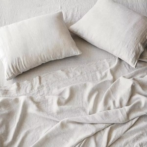 Parure de lit en lin pur naturel de qualité supérieure, 100 % lin, écologique, 4 pièces - Product Image 6