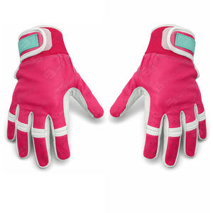 Guantes de Bateo de Béisbol SAAR INDUSTRIES de Alta Resistencia, Calidad Premium, Nuevo Modelo, Color Rosa Brillante, Diseño de Puño Corto con Velcro - Product Image 2
