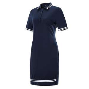 Vestido Polo de Manga Corta para Mujer con Logotipo Personalizado, Vestido Mini Deportivo Casual de Verano, Ajustado, de Algodón Piqué Transpirable para Golf y Tenis - Product Image 3