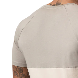 Vêtements de sport personnalisés pour hommes, beige uni, séchage rapide, été, doux, respirant, coton, athlétique, gym, entraînement, fitness, décontracté - Product Image 5