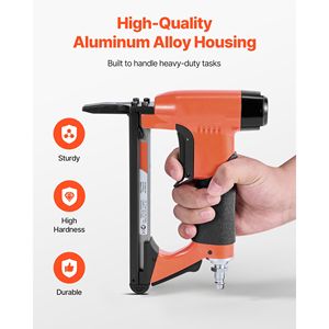 20 Gauge Long Nose Pneumatic <b>Staple</b> Gun Upholstery Stapler 50 Series Fine Wire <b>Staples</b> 1/2 Inch Crown 1/4" 5/8" Length for - Product Image 6