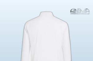 Chemise habillée en fibre de bambou blanche pour homme ANIMA - Légère, respirante, style décontracté chic - Product Image 2