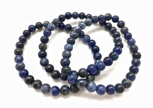 Pulsera Unisex de Sodalita, Piedra Natural de MUNTAHA AGATE EXPORT, Cristal Curativo con Estilo Feng Shui y Tema de Amor - Product Image 2