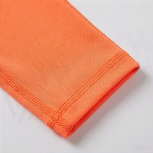 High Waist <b>Orange</b> <b>Leggings</b> Full Length Seamless Stretch Breathable Sporty Women's Yoga Pants Tummy Control Shapewear - Product Image 6
