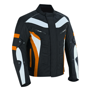 Chaqueta de Motociclismo Textil para Motociclistas, Talla Grande, con Protectores Homologados CE, Impermeable, Cortavientos, de Tela Cordura, Chaqueta de Carreras - Product Image 5