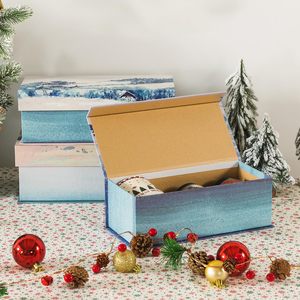 TH CBB-572 Premium Magnetic Closure Gift Box Rigid Cardboard Packaging Box for Christmas Holiday Gift Set Candle Mug Storage Box - Product Image 4