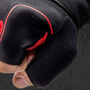 Anti <b>Slip</b> Leather <b>Half</b> Finger Weightlifting Gloves Breathable Lace Up Fitness Workout Gloves for Men Women Gym Sports Training - Product Image 4