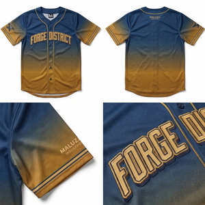 Classic <b>athletic</b> baseball jersey sublimation streetwear team sports uniform MALUZA INDUSTRIES - Product Image 6
