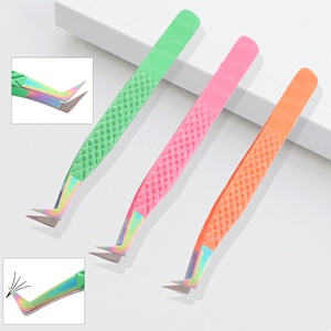 Pinces à cils en acier inoxydable de haute qualité, outils de séparation, personnalisables, étiquette privée, testées à la main - Product Image 1