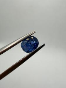 Zafiro Azul Real Natural, Corte Ovalado, 1.68CT, 7x5.5x4.5mm, Suelto, de Ceilán, Sri Lanka, para Joyería, Zehra Gems, Color Play AA - Product Image 4