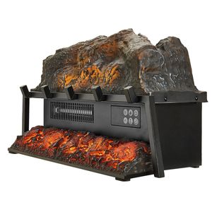 Chimenea Eléctrica Empotrable de 23 Pulgadas con Sonido de Llama, Control Remoto y 5 Niveles de Brillo de Llama Ajustables, Calentador con Efecto de Leña - Product Image 4